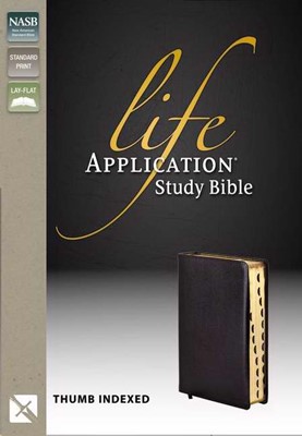 NASB Life Application Study Bible, Black, Indexed (Bonded Leather)
