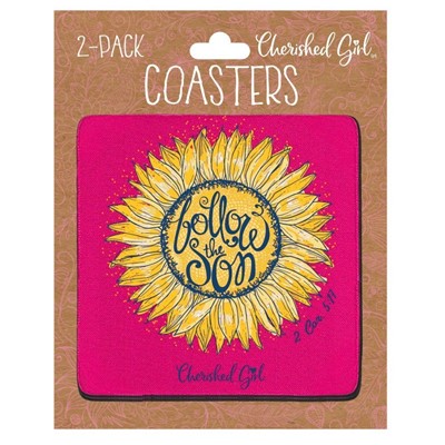 Follow the Son Cherished Girl Drink Coasters (2-pack) (General Merchandise)