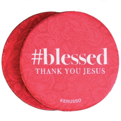 #Blessed Auto Coaster (2-pack) (General Merchandise)