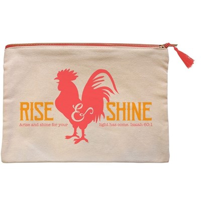 Rise and Shine Canvas Zipper Bag (General Merchandise)