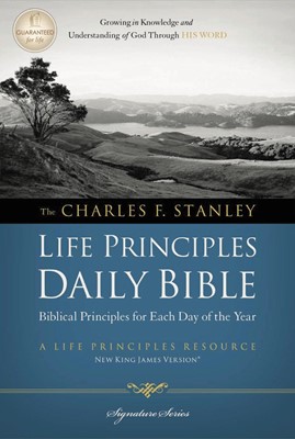 NKJV Charles F. Stanley Life Principles Daily Bible (Hard Cover)