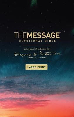 The Message Devotional Bible Large Print (Paperback)