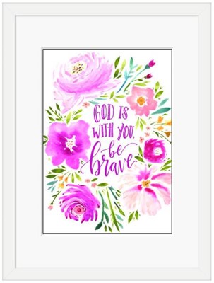 God is With You Framed Print (10x8) (General Merchandise)