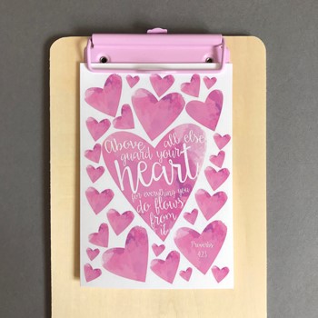 Guard Your Heart A6 Greeting Card (Cards)