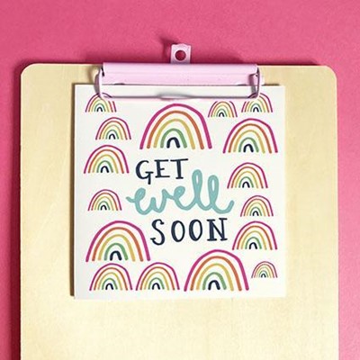 Get Well Soon Greeting Card & Envelope (Cards)