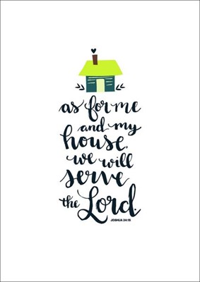 As For Me and My House A5 Print (General Merchandise)