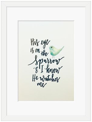 His Eye on the Sparrows Framed Print (6x4) (General Merchandise)