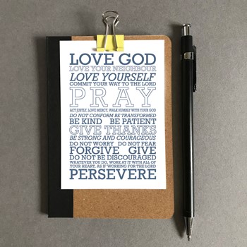 Love God (Grey) Mini Card (Cards)