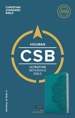 CSB Ultrathin Reference Bible, Teal Leathertouch, Indexed (Imitation Leather)