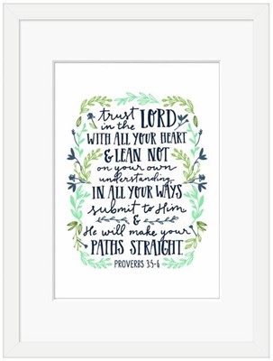 Trust in the Lord Framed Print (6x4) (General Merchandise)