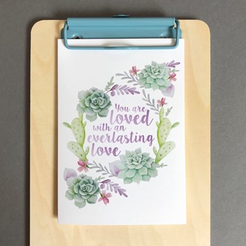You Are Loved A6 Greeting Card (Cards)