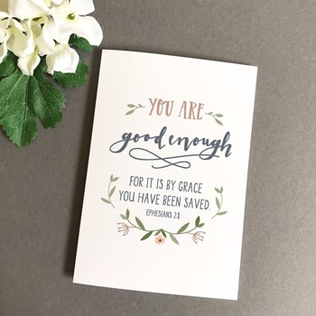 You Are Good Enough A6 Greeting Card (Cards)