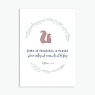 Store Up Treasures in Heaven Greeting Card