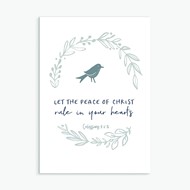 Let the Peace of Christ Greeting Card