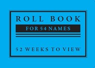 SS10 Sunday School Roll Book (54 Names)