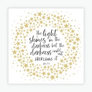 Light Shines in the Darkness Christmas Cards (pack of 10)