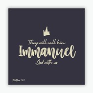 Call Him Immanuel (blue) Christmas Cards (pack of 10)