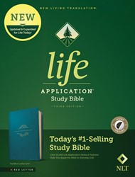 NLT Life Application Study Bible, Third Edition, Teal Blue