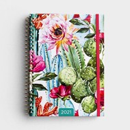 2021 Week To View Planner: Cactus Flower