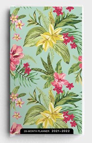2021 28-Month Planner: Palm/Floral