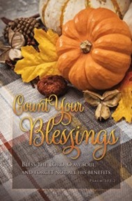 Count Your Blessings Thanksgiving Bulletin (100 pack)