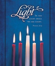 Light Advent Candles Large Bulletin (100 pack)