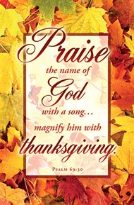 Praise the Name of God Thanksgiving Bulletin (pack of 100)
