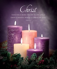 Christ Advent Large Bulletin (pack of 100)
