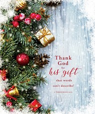 Thank God for His Gift Christmas Large Bulletin (100 pack)
