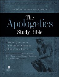 Apologetics Study Bible, Black Genuine Leather Indexed