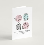 Peace Be To Your House (Scandi Home) - Greeting Card
