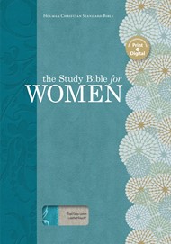 HSCB Study Bible For Women, Teal/Gray Linen, Indexed