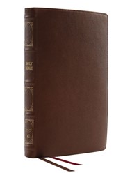 NKJV Thinline Reference Bible, Brown, Red Letter, Indexed