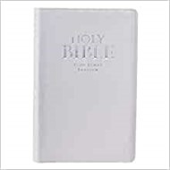 KJV Gift Bible, White, Thumb Indexed
