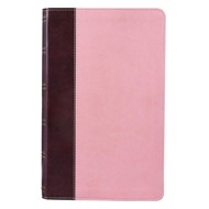 KJV Giant Print Bible, Brown/Pink