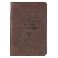 All Things are Possible Pocket-Size Leather Journal