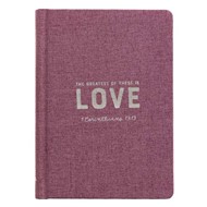 Love Hardcover Linen Journal