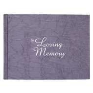 In Loving Memory Charcoal  Guest Book