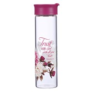 Trust in the Lord Glass Water Bottle