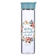 All Things Work Glass Water Bottle