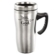 Psalm 46:10 Stainless Steel Mug with Handle