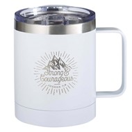 Strong & Courageous Stainless Steel Camp Style Mug