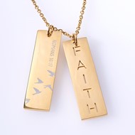 Double Bar Faith Necklace