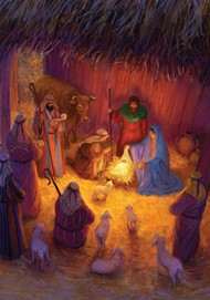 Christmas Cards: Saviour/Born (Pack of 10)