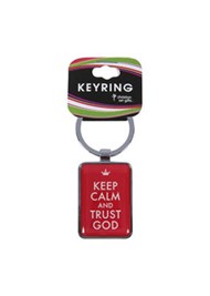 Keep Calm & Trust Metal Keyring