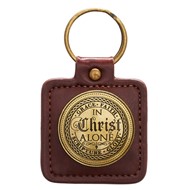In Christ Alone Keyring in Tin