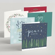 Mixed Square Christmas Cards (pack of 10)