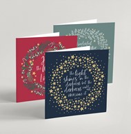 Mixed Square Christmas Cards (pack of 6)