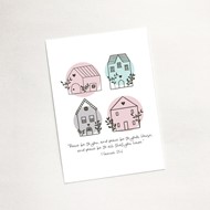 Peace Be To Your House (Scandi Home) - Mini Card