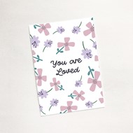 You are Loved (Petals) - Mini Card